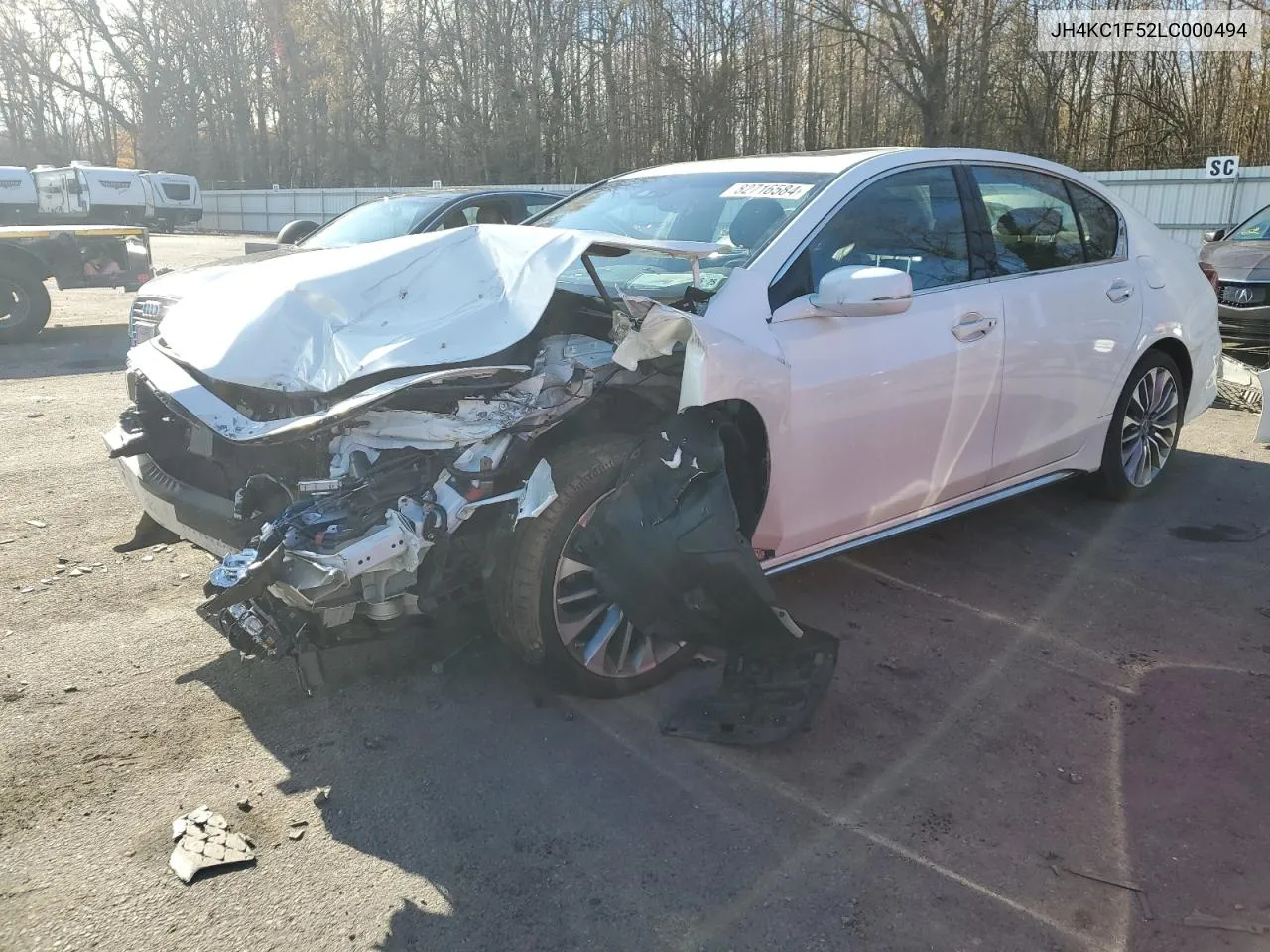 2020 Acura Rlx Technology VIN: JH4KC1F52LC000494 Lot: 82716584