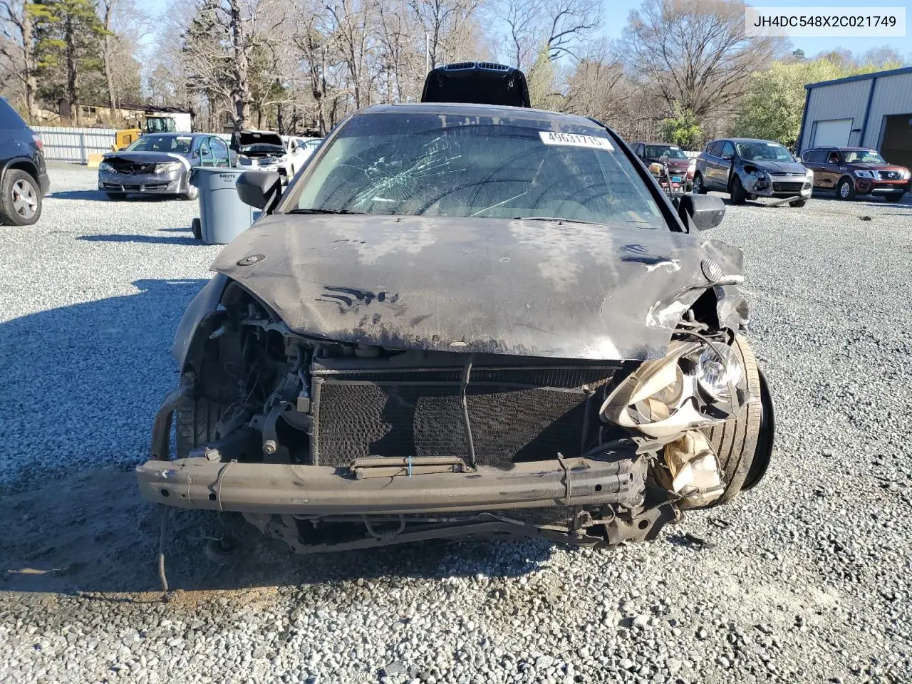 2002 Acura Rsx VIN: JH4DC548X2C021749 Lot: 49631715