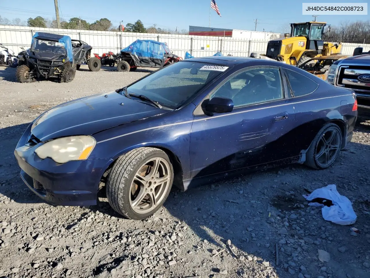 2002 Acura Rsx VIN: JH4DC54842C008723 Lot: 52198385