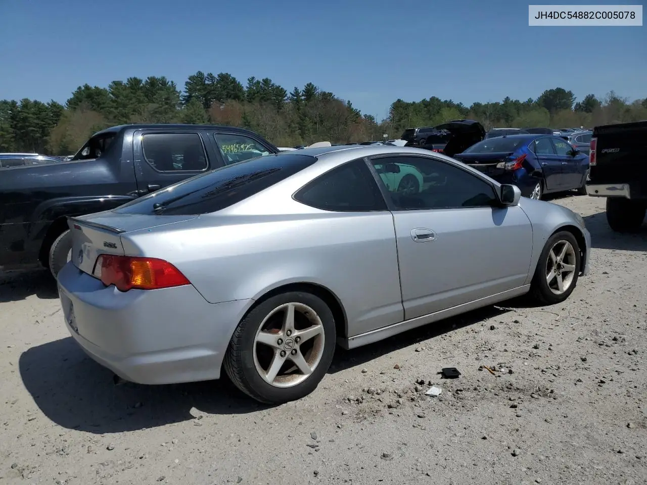 2002 Acura Rsx VIN: JH4DC54882C005078 Lot: 55052255