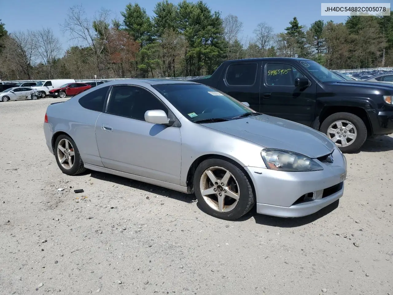 2002 Acura Rsx VIN: JH4DC54882C005078 Lot: 55052255