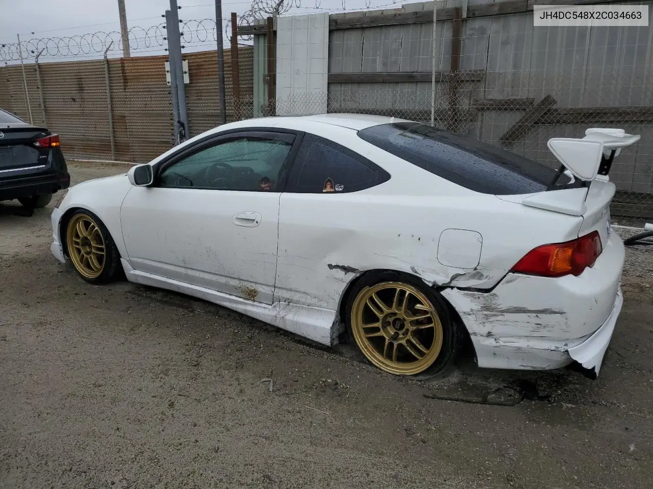 2002 Acura Rsx VIN: JH4DC548X2C034663 Lot: 55980275