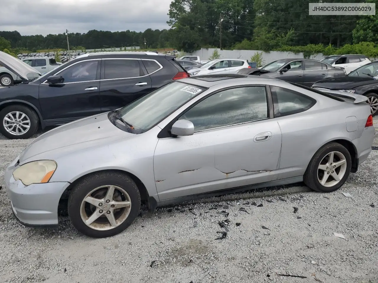 2002 Acura Rsx VIN: JH4DC53892C006029 Lot: 58138655