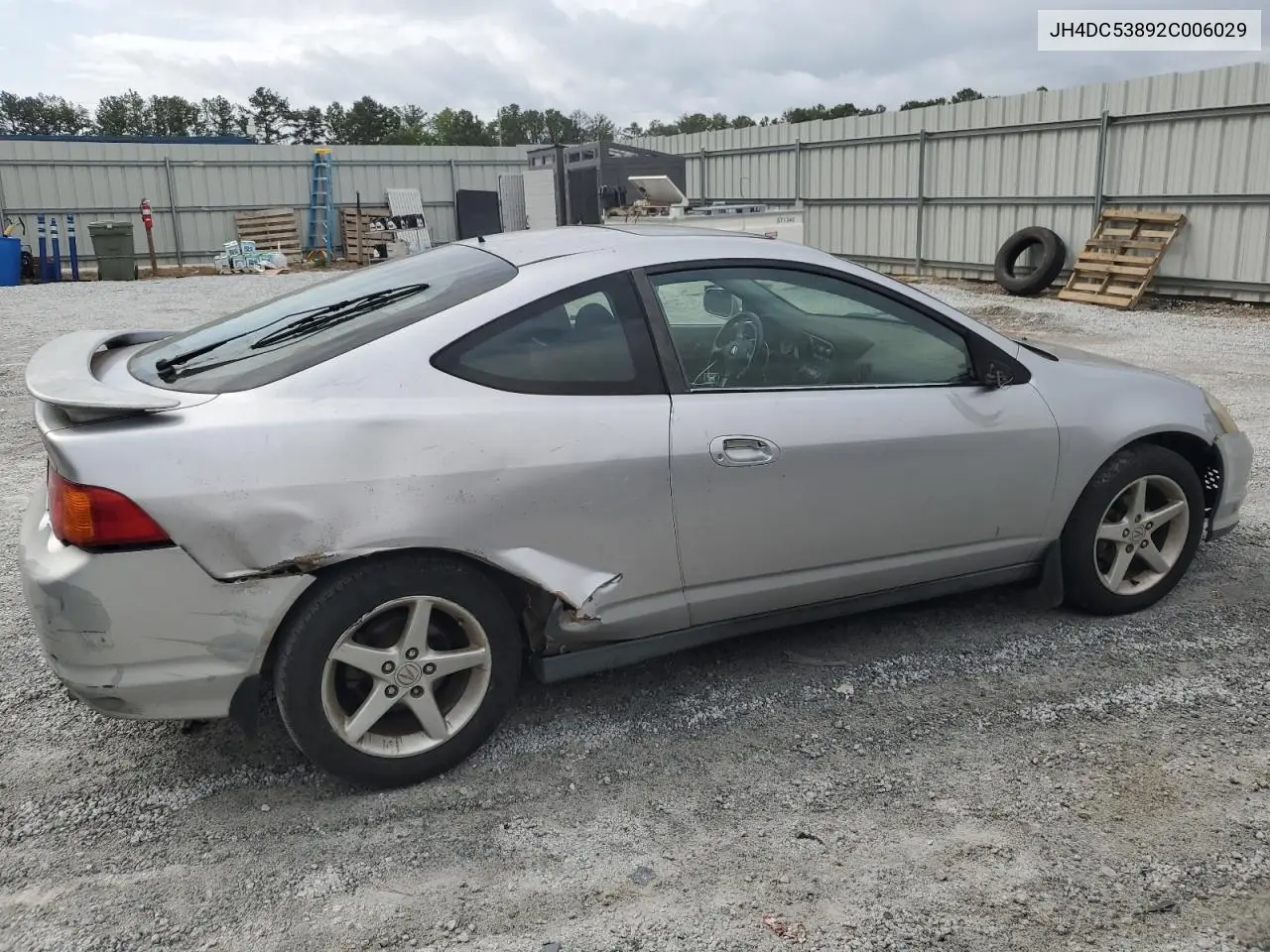 2002 Acura Rsx VIN: JH4DC53892C006029 Lot: 58138655