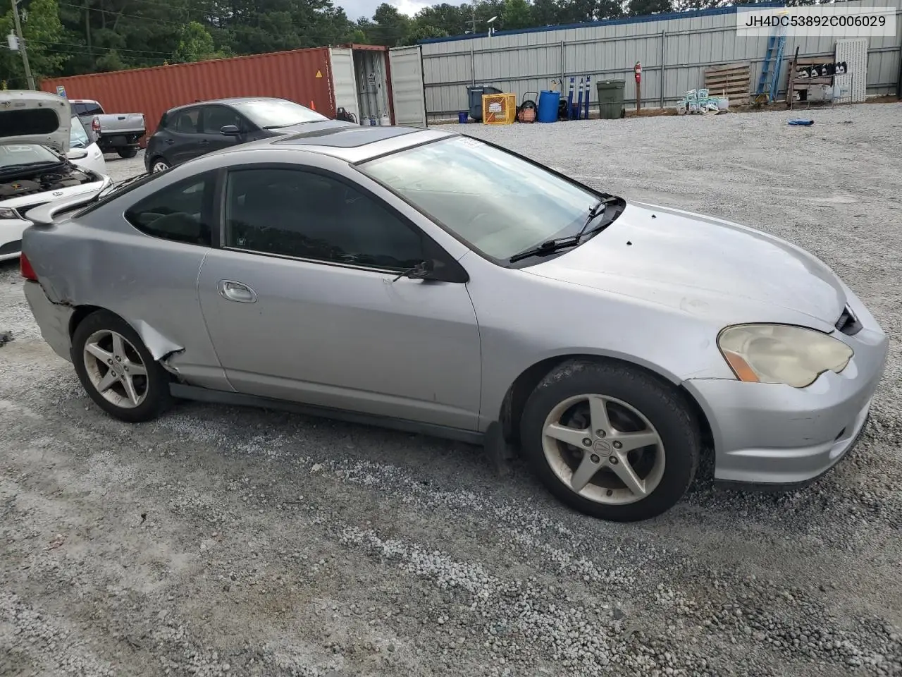 2002 Acura Rsx VIN: JH4DC53892C006029 Lot: 58138655