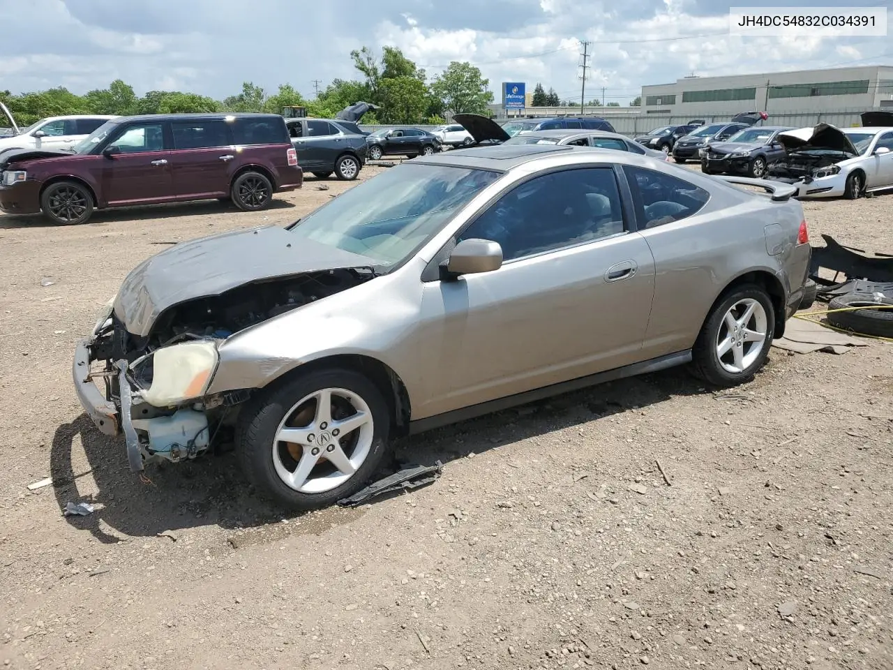 2002 Acura Rsx VIN: JH4DC54832C034391 Lot: 61679045