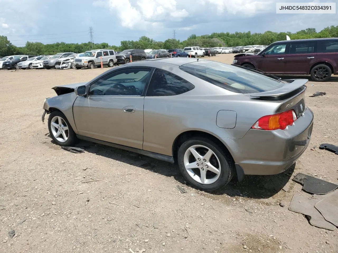 2002 Acura Rsx VIN: JH4DC54832C034391 Lot: 61679045
