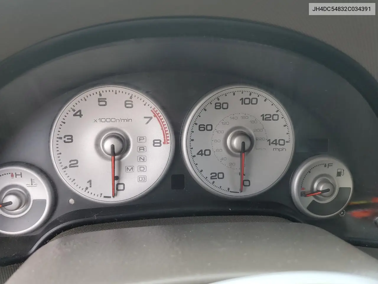 2002 Acura Rsx VIN: JH4DC54832C034391 Lot: 61679045