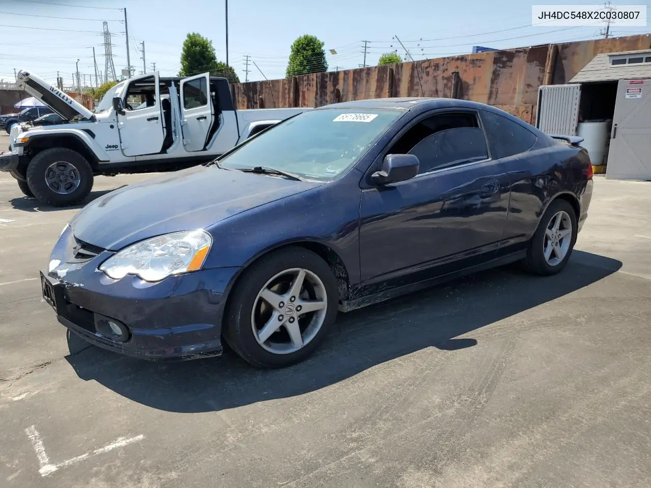 2002 Acura Rsx VIN: JH4DC548X2C030807 Lot: 65178665