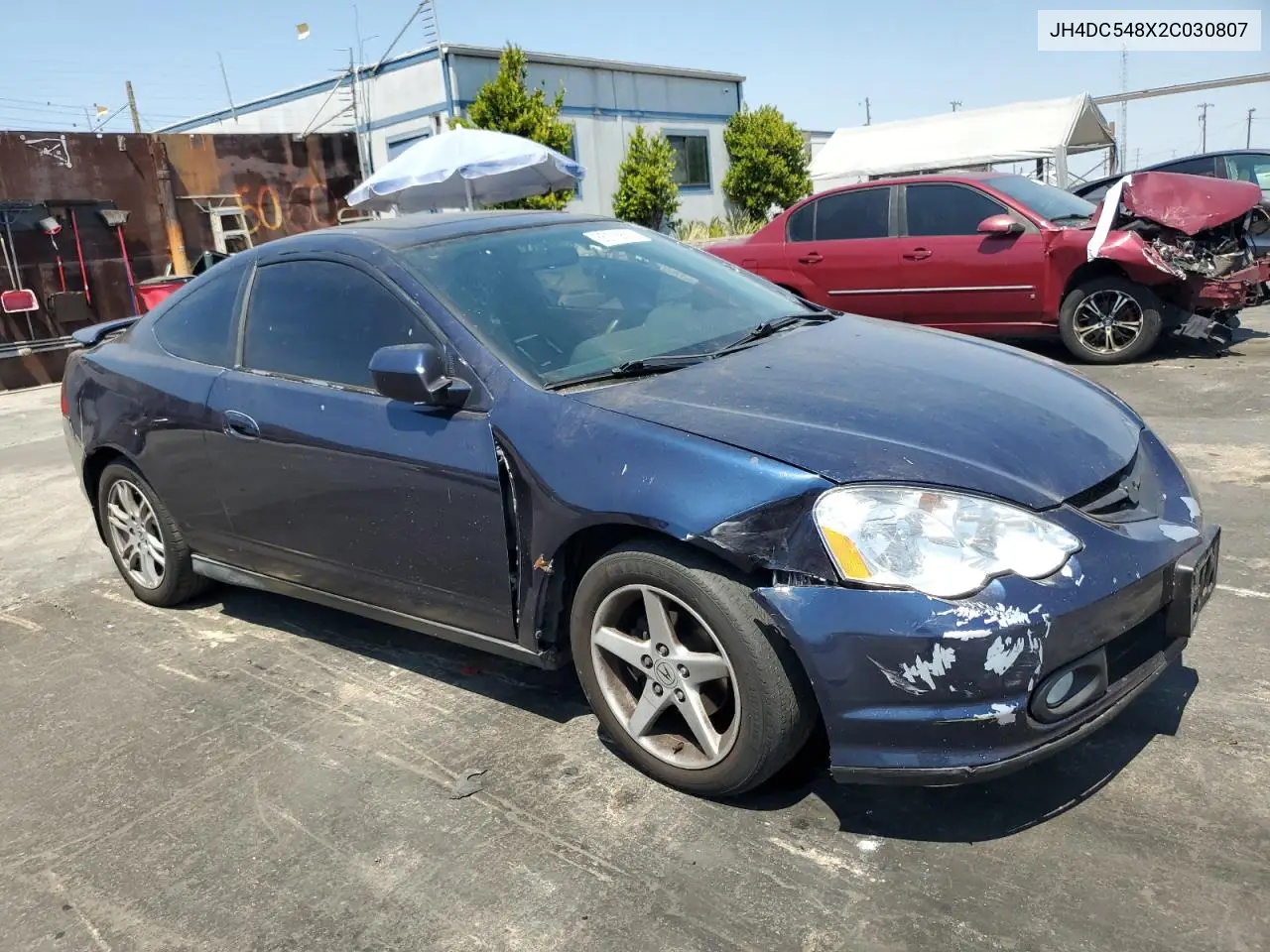 2002 Acura Rsx VIN: JH4DC548X2C030807 Lot: 65178665