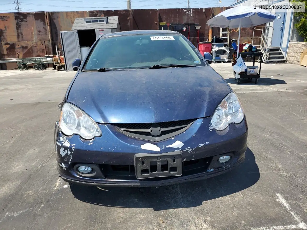 2002 Acura Rsx VIN: JH4DC548X2C030807 Lot: 65178665