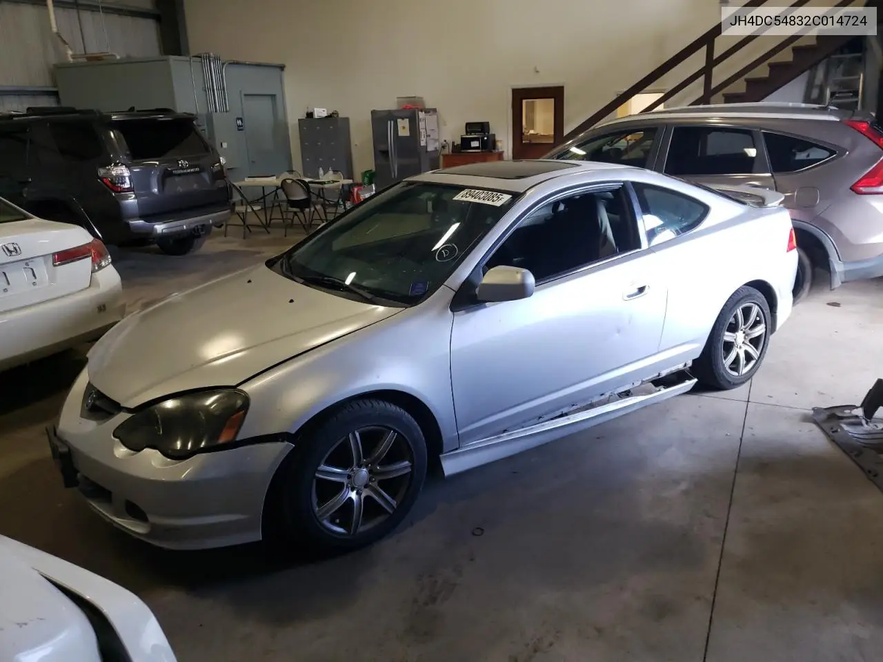 2002 Acura Rsx VIN: JH4DC54832C014724 Lot: 89403085