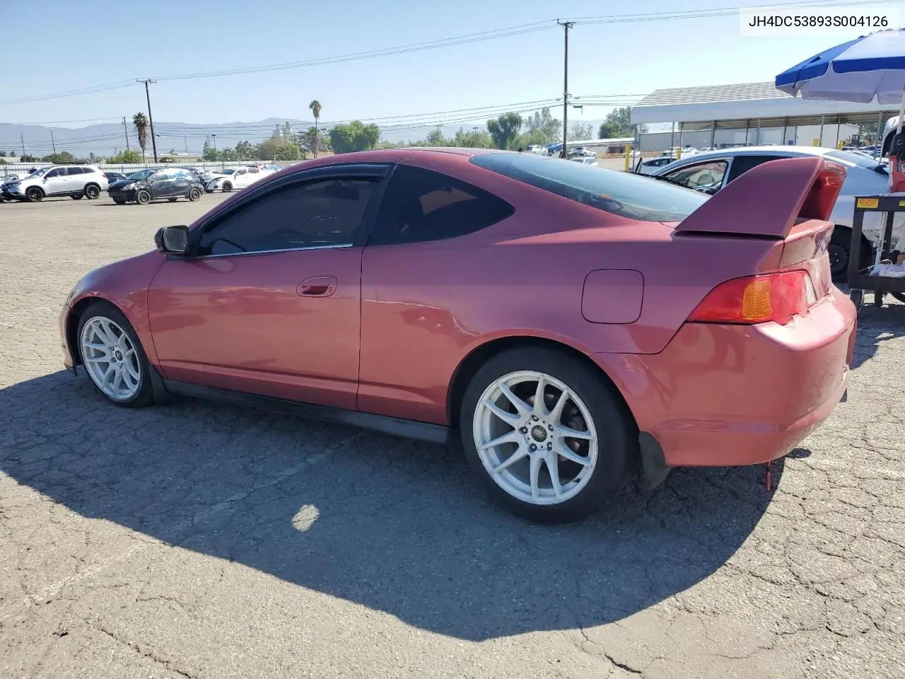 2003 Acura Rsx VIN: JH4DC53893S004126 Lot: 56197455