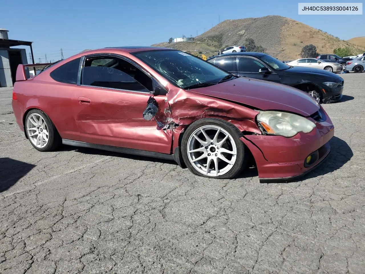 2003 Acura Rsx VIN: JH4DC53893S004126 Lot: 56197455