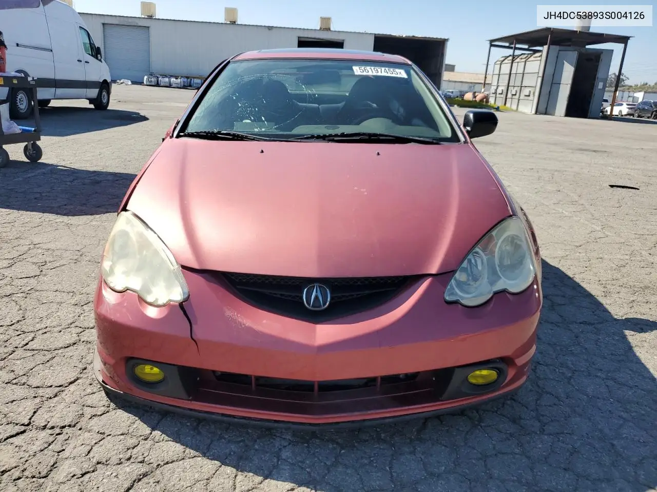 2003 Acura Rsx VIN: JH4DC53893S004126 Lot: 56197455