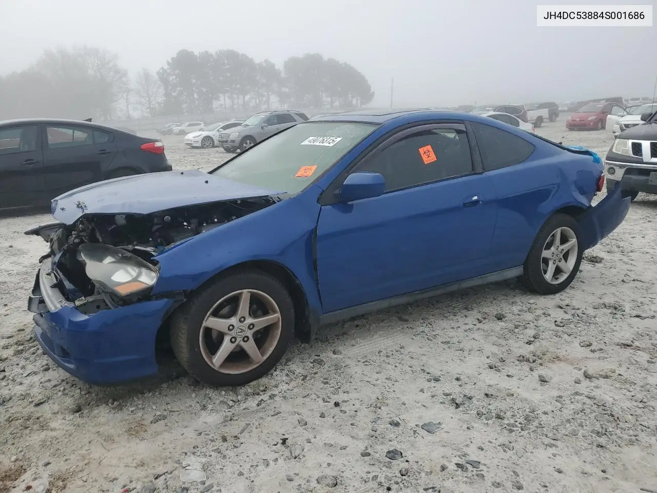 2004 Acura Rsx VIN: JH4DC53884S001686 Lot: 49076315