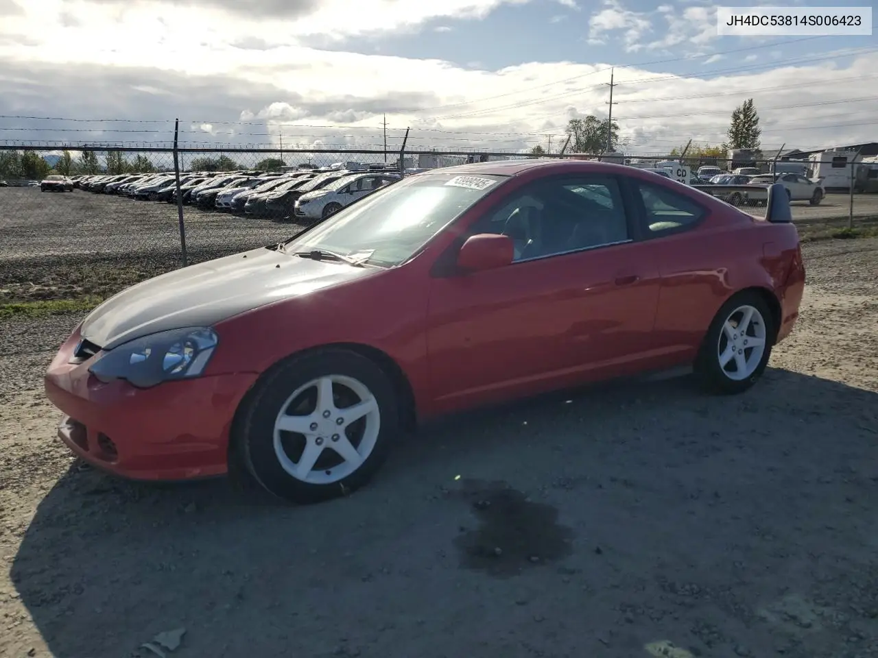 2004 Acura Rsx VIN: JH4DC53814S006423 Lot: 53999245