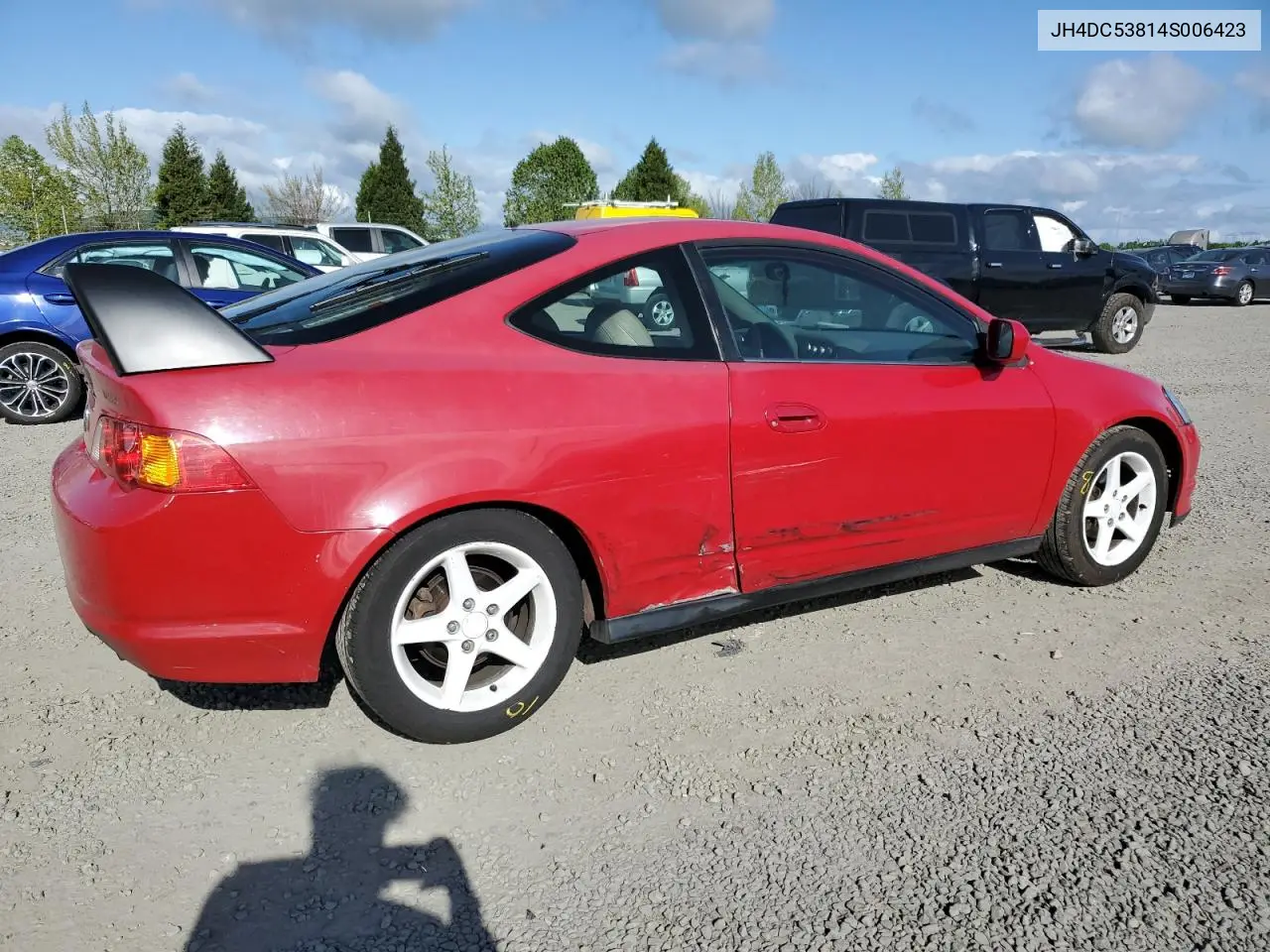 2004 Acura Rsx VIN: JH4DC53814S006423 Lot: 53999245