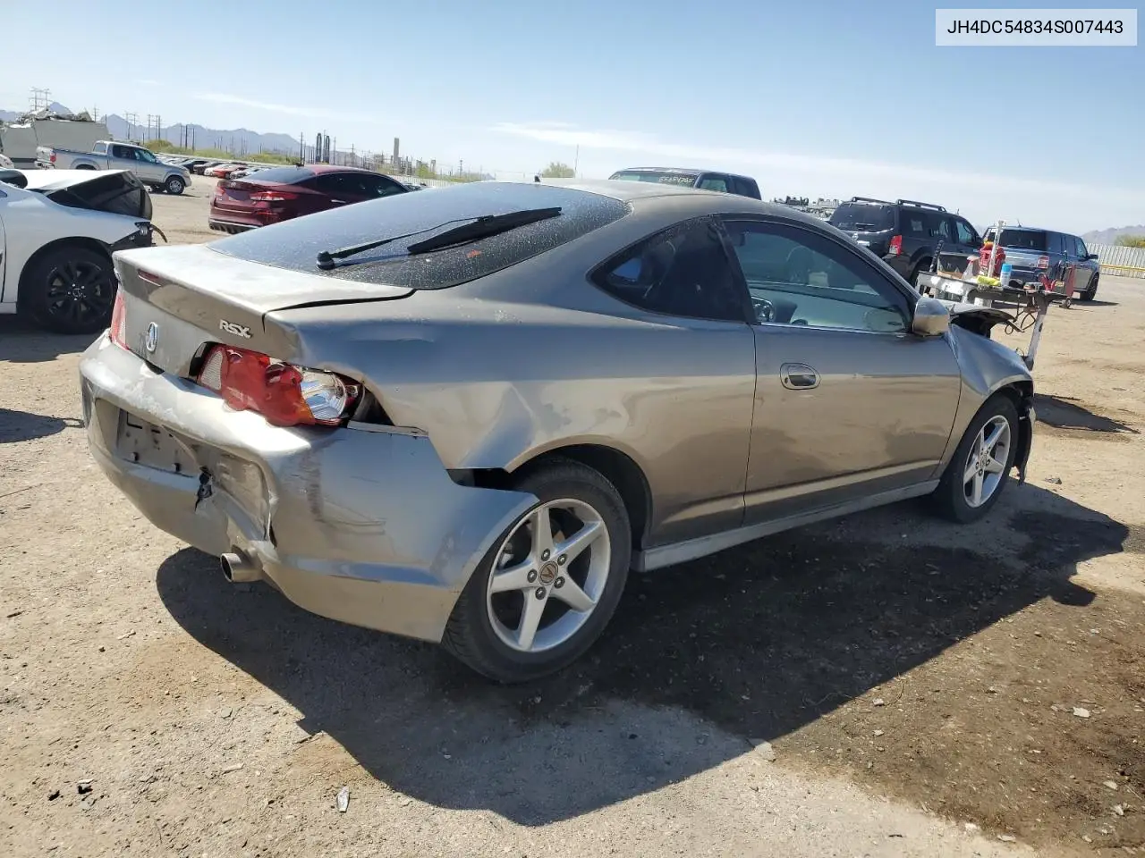 2004 Acura Rsx VIN: JH4DC54834S007443 Lot: 55517855