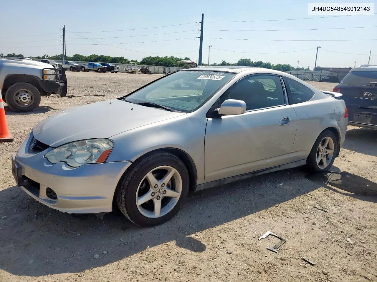 2004 Acura Rsx VIN: JH4DC54854S012143 Lot: 58070675