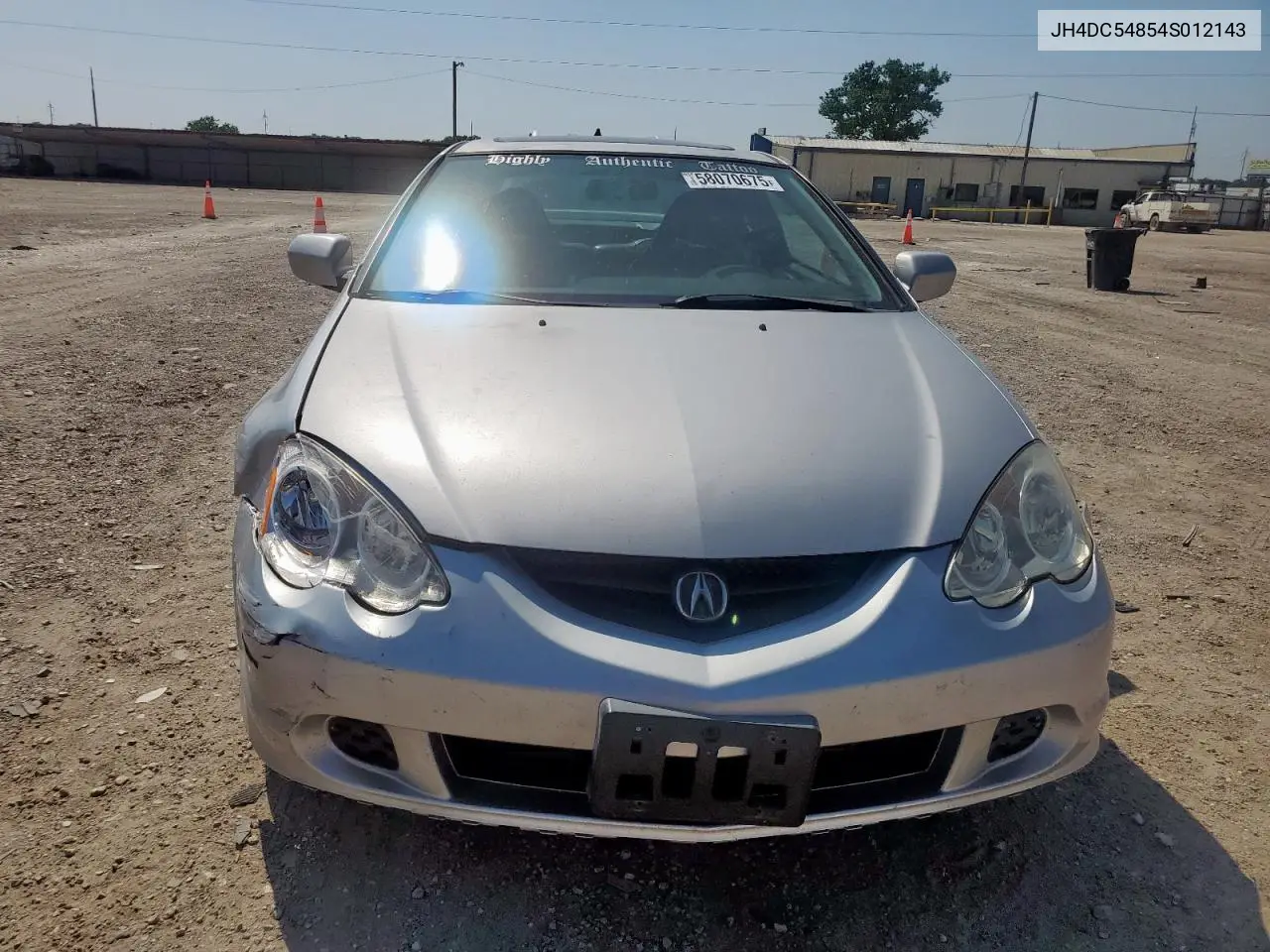 2004 Acura Rsx VIN: JH4DC54854S012143 Lot: 58070675