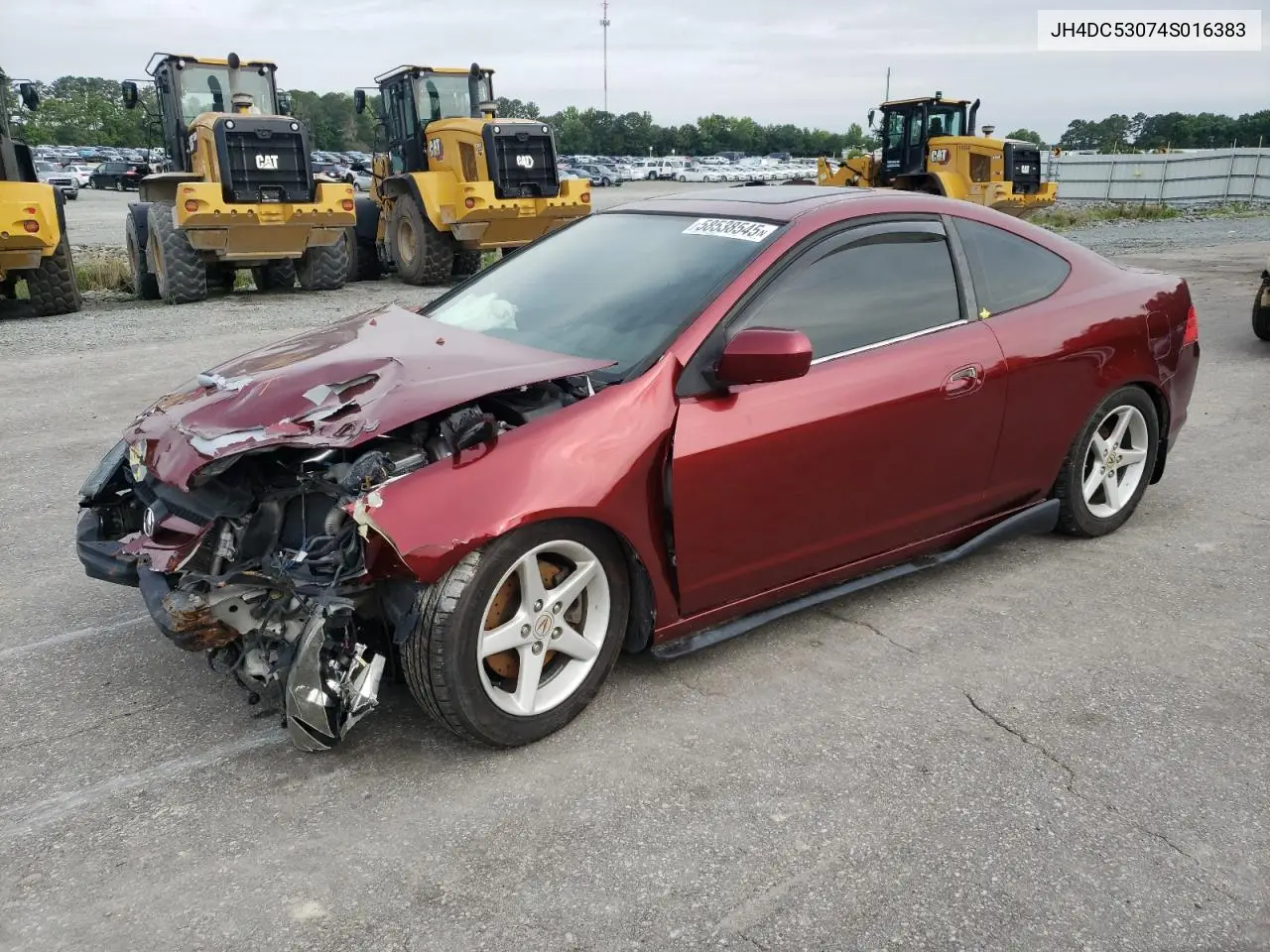 2004 Acura Rsx Type-S VIN: JH4DC53074S016383 Lot: 58538545