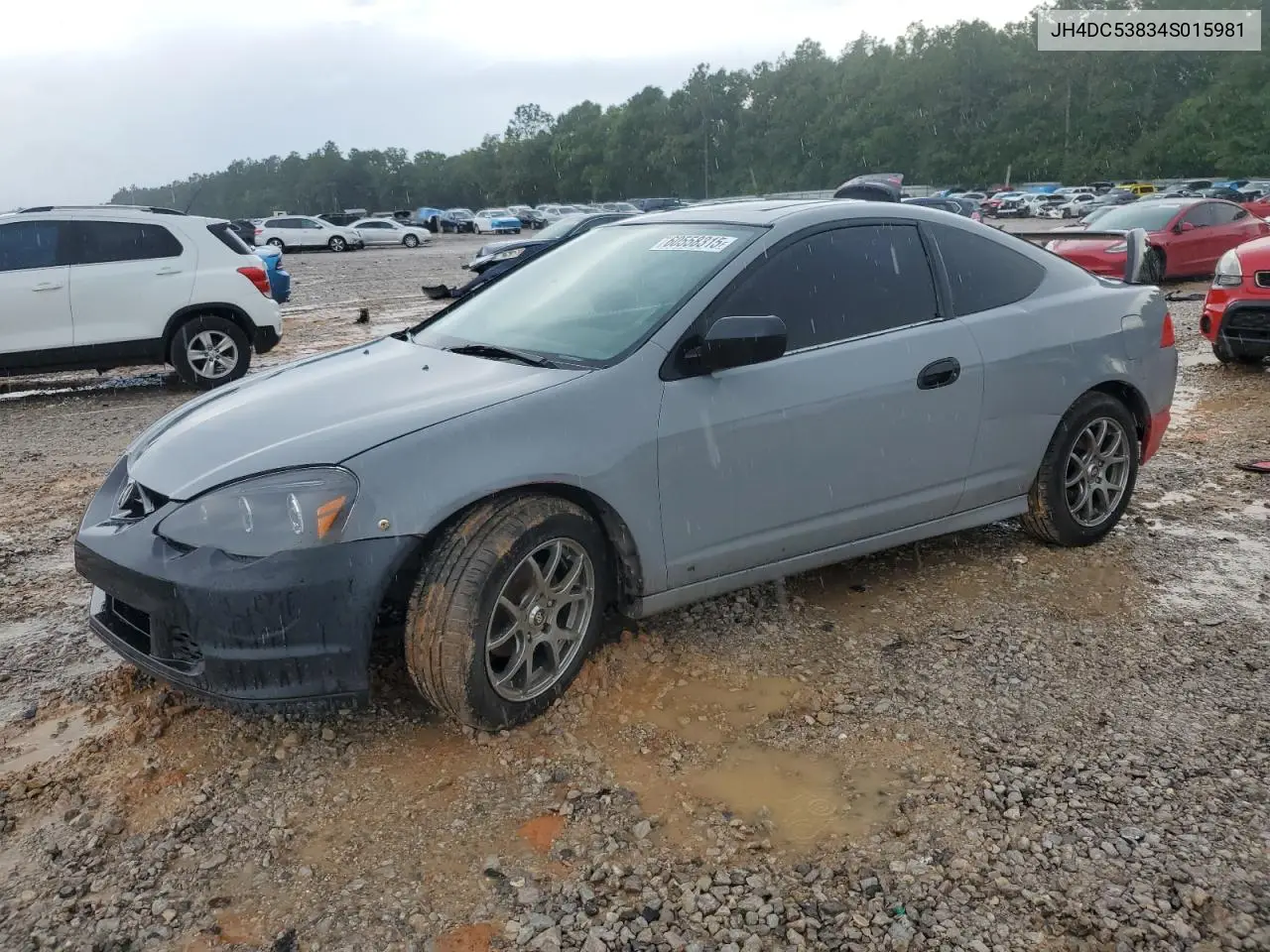 2004 Acura Rsx VIN: JH4DC53834S015981 Lot: 60558315
