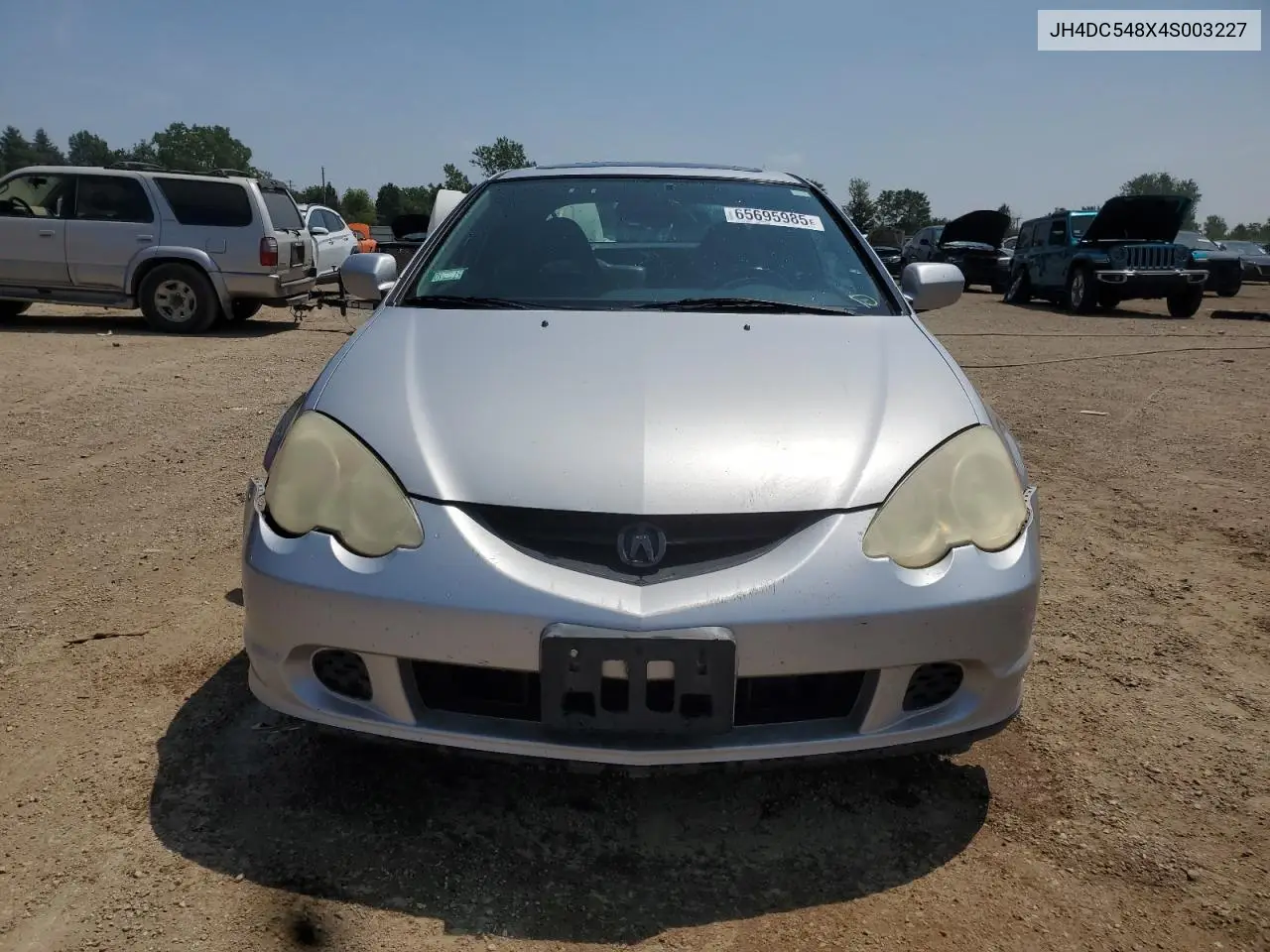 2004 Acura Rsx VIN: JH4DC548X4S003227 Lot: 65695985