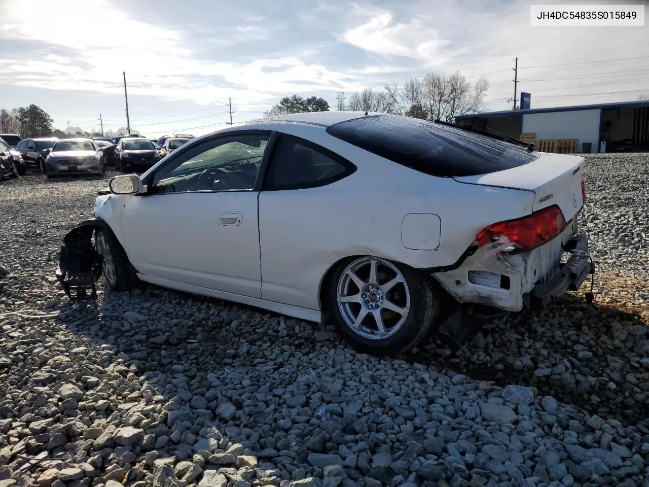2005 Acura Rsx VIN: JH4DC54835S015849 Lot: 49627055