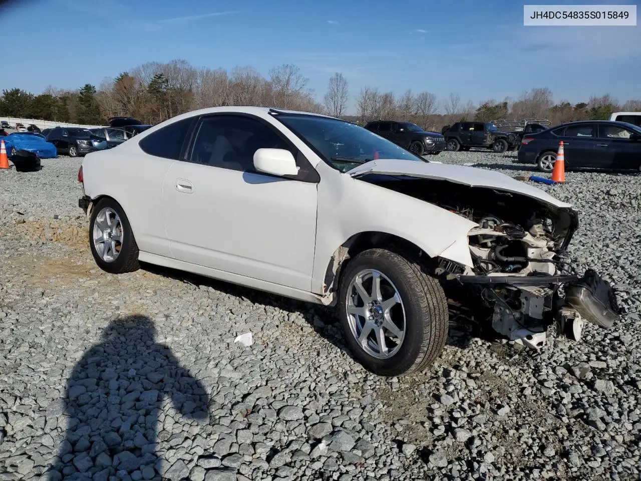 2005 Acura Rsx VIN: JH4DC54835S015849 Lot: 49627055