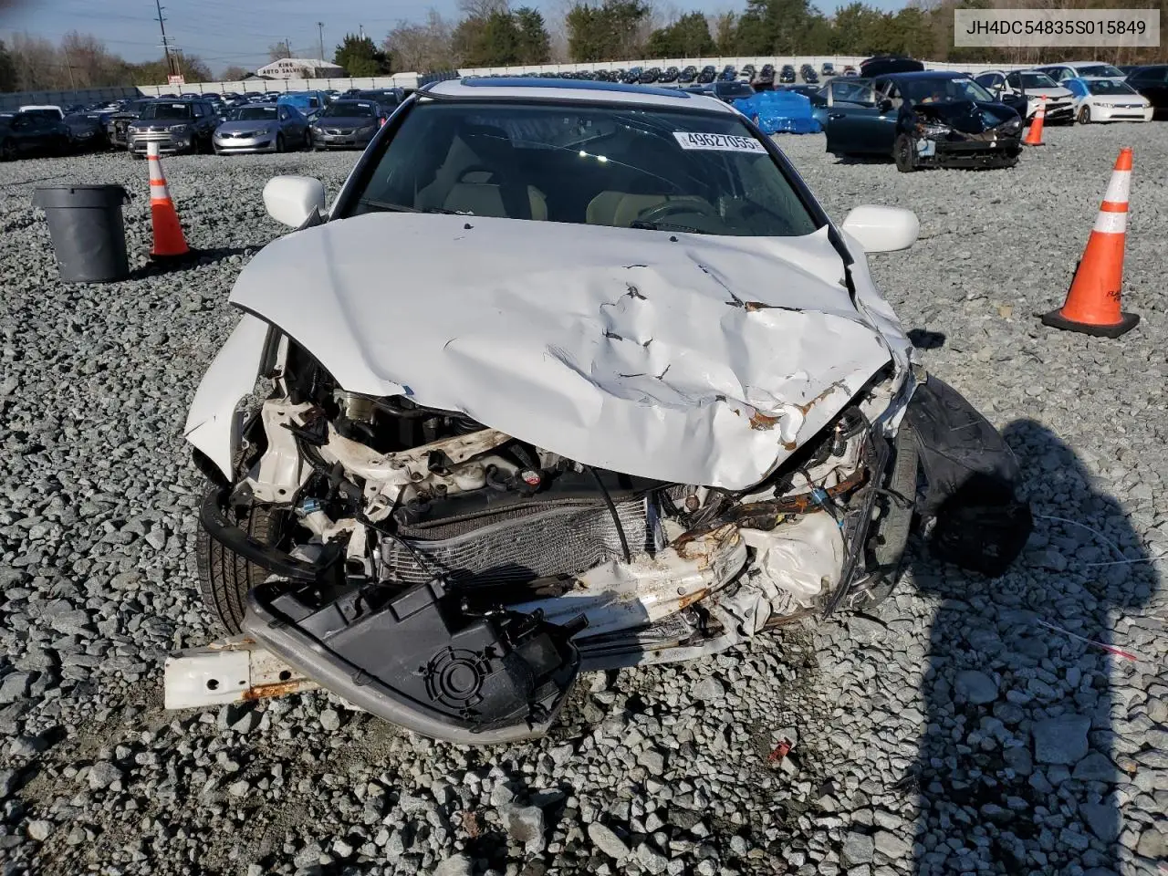 2005 Acura Rsx VIN: JH4DC54835S015849 Lot: 49627055