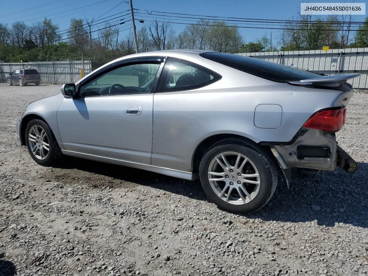 2005 Acura Rsx VIN: JH4DC54845S001636 Lot: 53319145