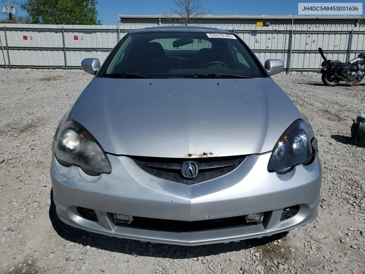2005 Acura Rsx VIN: JH4DC54845S001636 Lot: 53319145