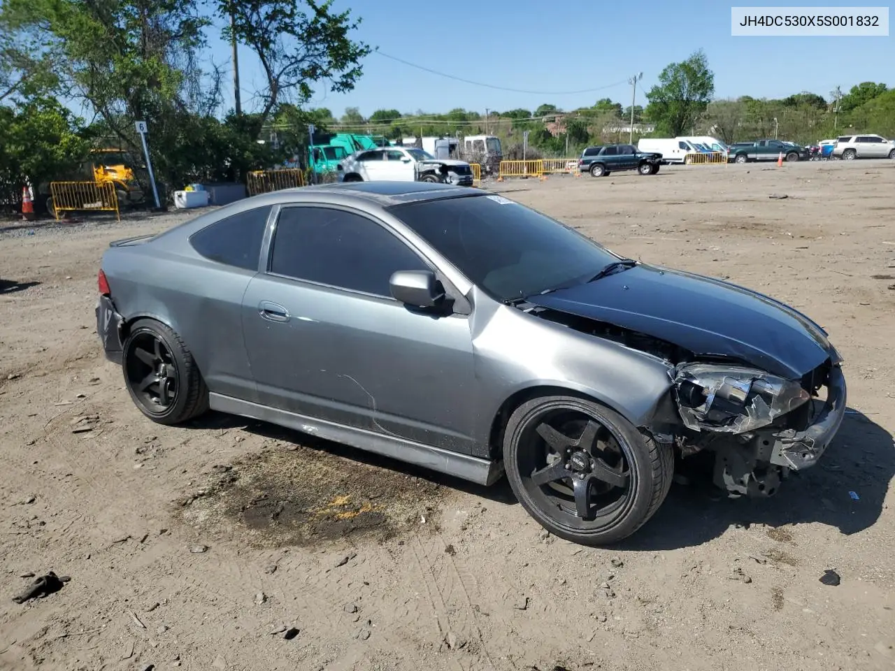2005 Acura Rsx Type-S VIN: JH4DC530X5S001832 Lot: 54615135