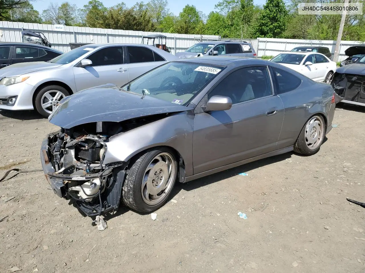2005 Acura Rsx VIN: JH4DC54845S010806 Lot: 54835685