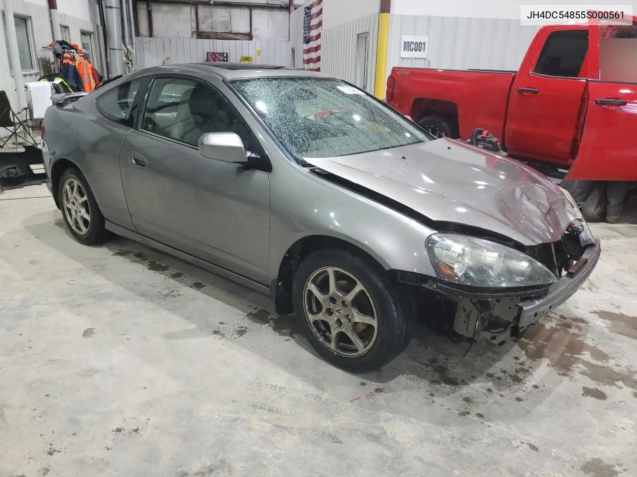 2005 Acura Rsx VIN: JH4DC54855S000561 Lot: 57093055