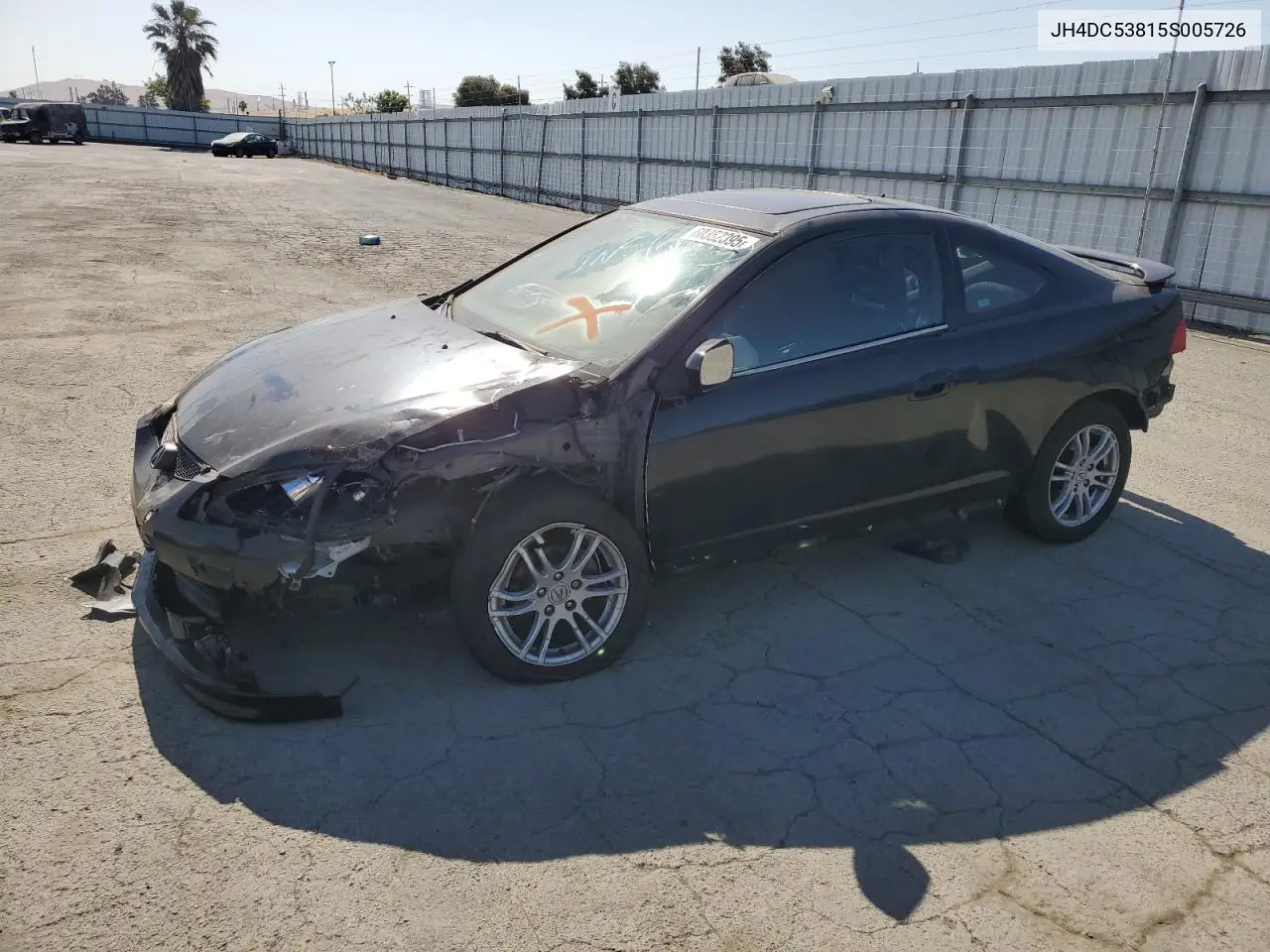 2005 Acura Rsx VIN: JH4DC53815S005726 Lot: 60352395
