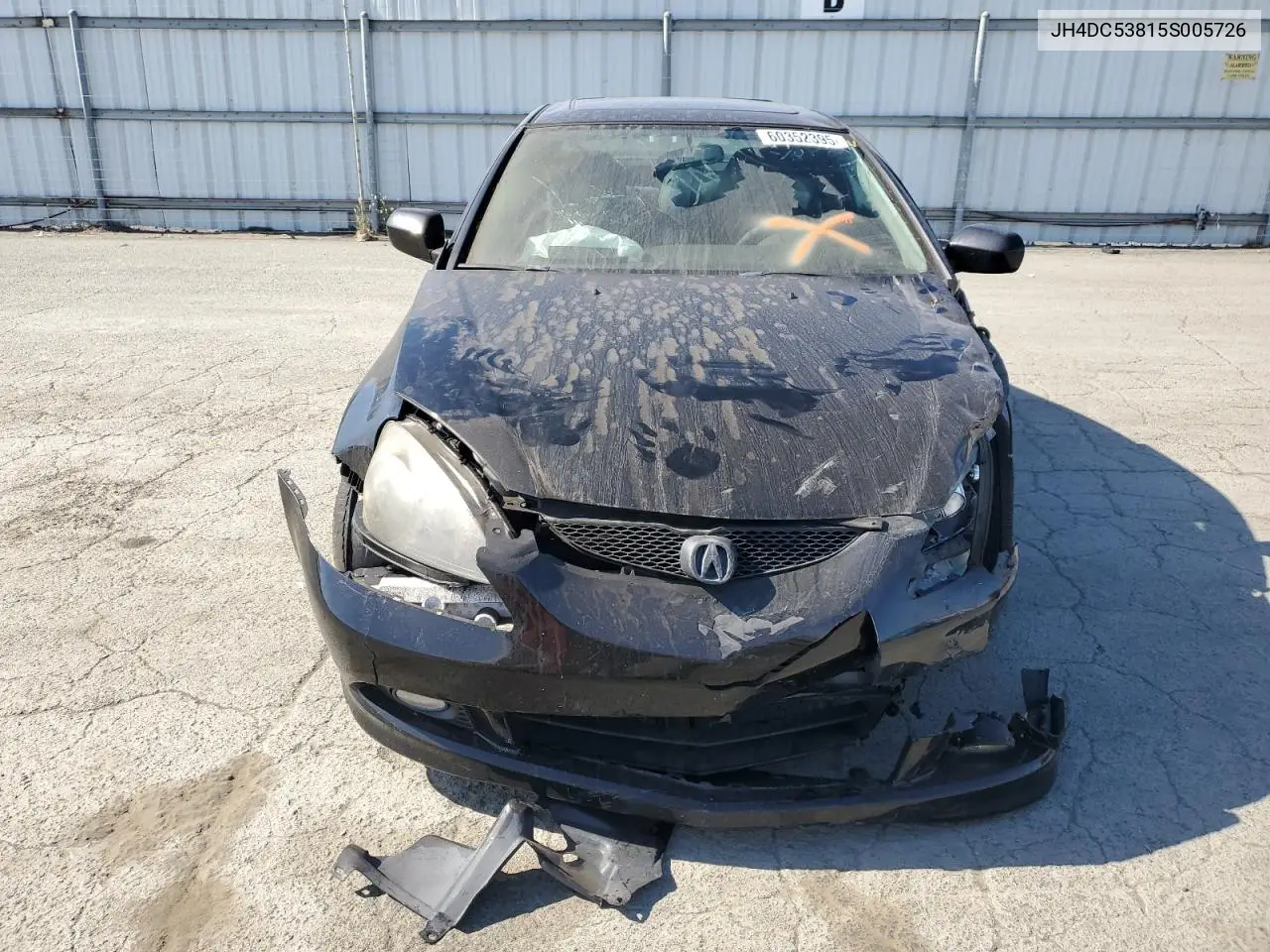 2005 Acura Rsx VIN: JH4DC53815S005726 Lot: 60352395