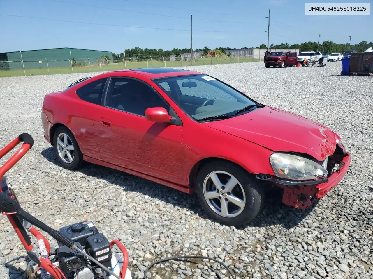 2005 Acura Rsx VIN: JH4DC54825S018225 Lot: 64485435