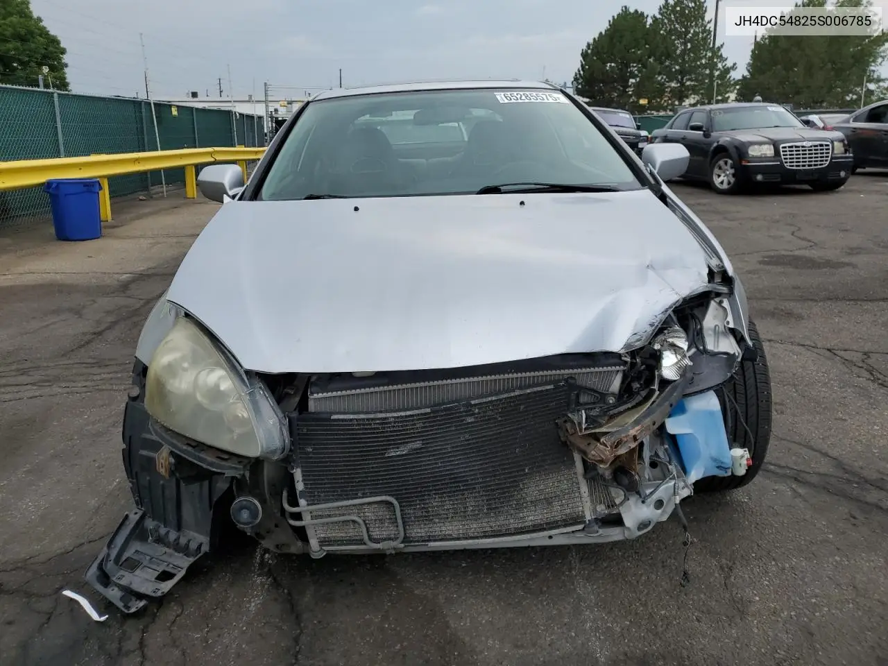 2005 Acura Rsx VIN: JH4DC54825S006785 Lot: 65285575