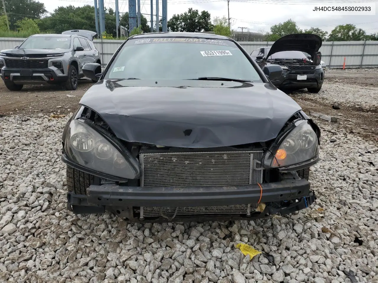 2005 Acura Rsx VIN: JH4DC54845S002933 Lot: 65311995