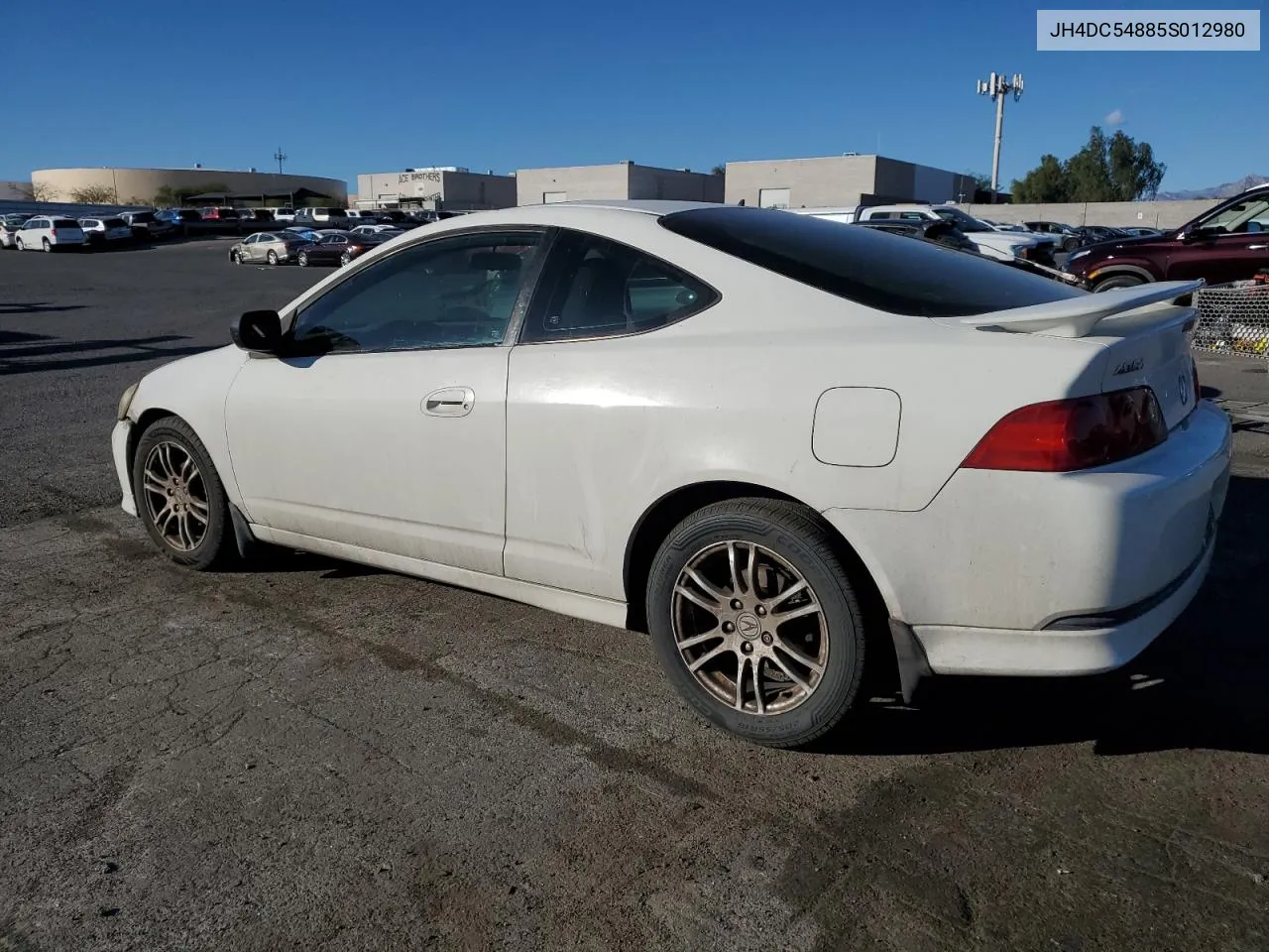 2005 Acura Rsx VIN: JH4DC54885S012980 Lot: 78404074