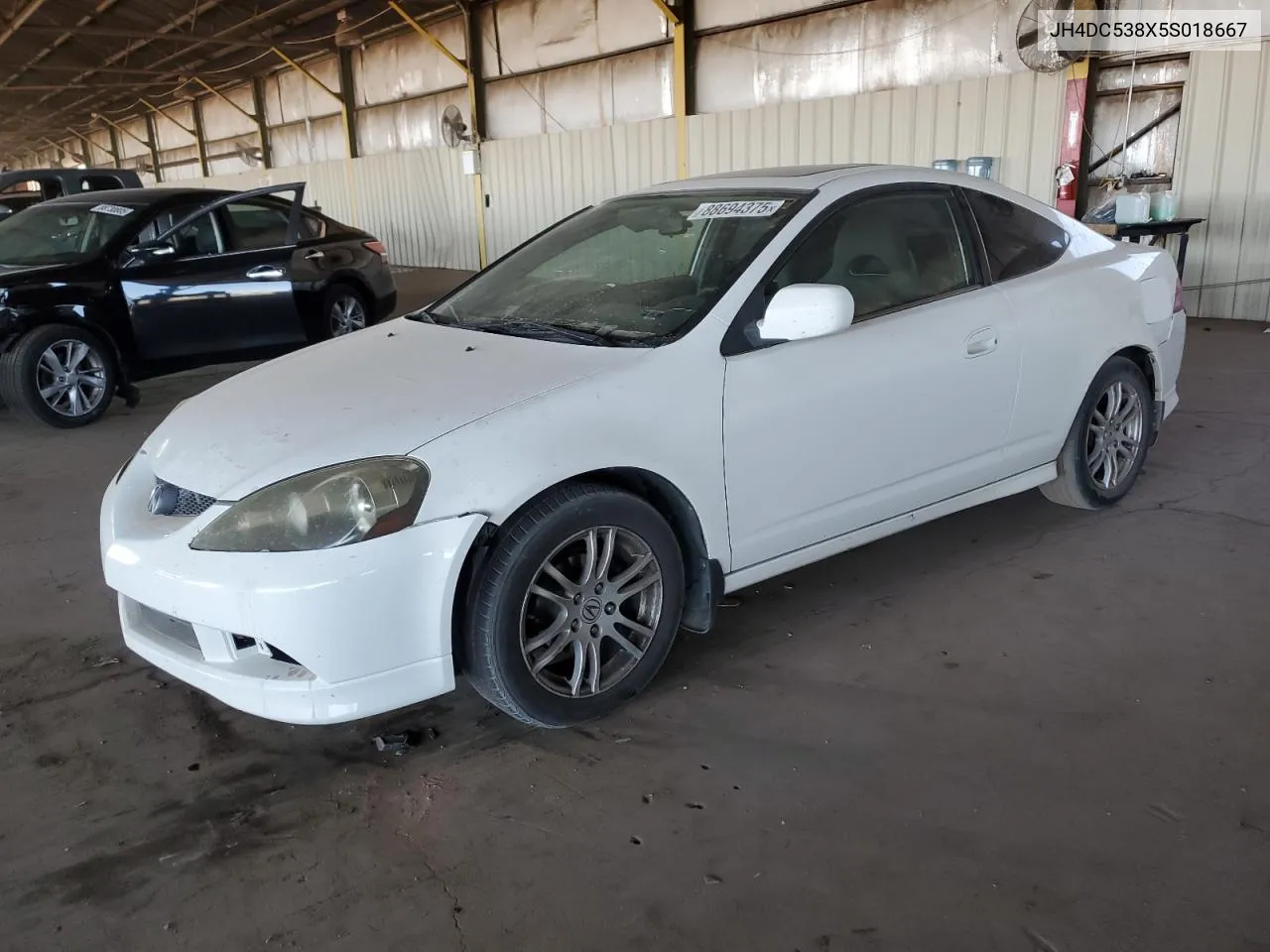 2005 Acura Rsx VIN: JH4DC538X5S018667 Lot: 88694375