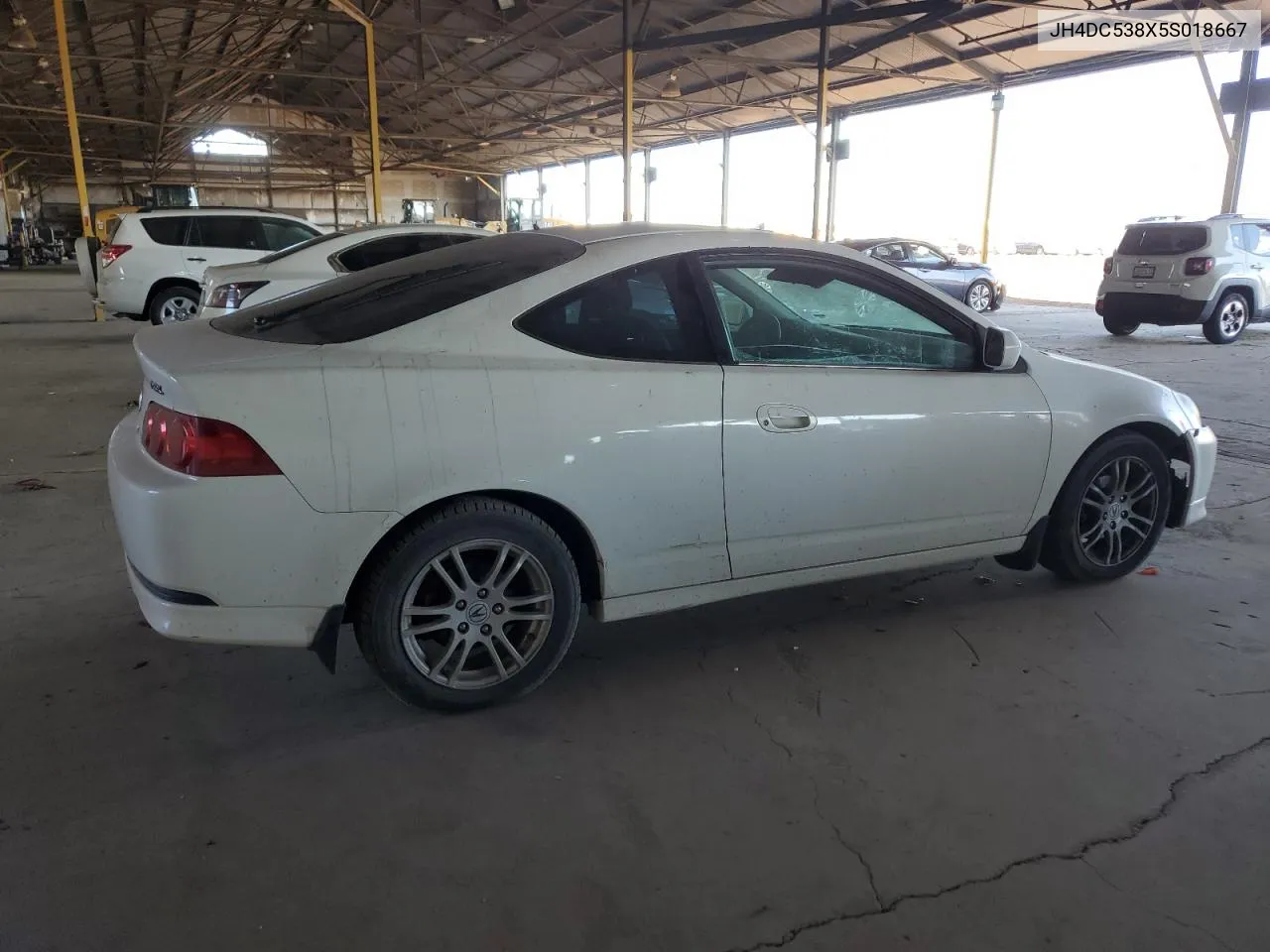 2005 Acura Rsx VIN: JH4DC538X5S018667 Lot: 88694375