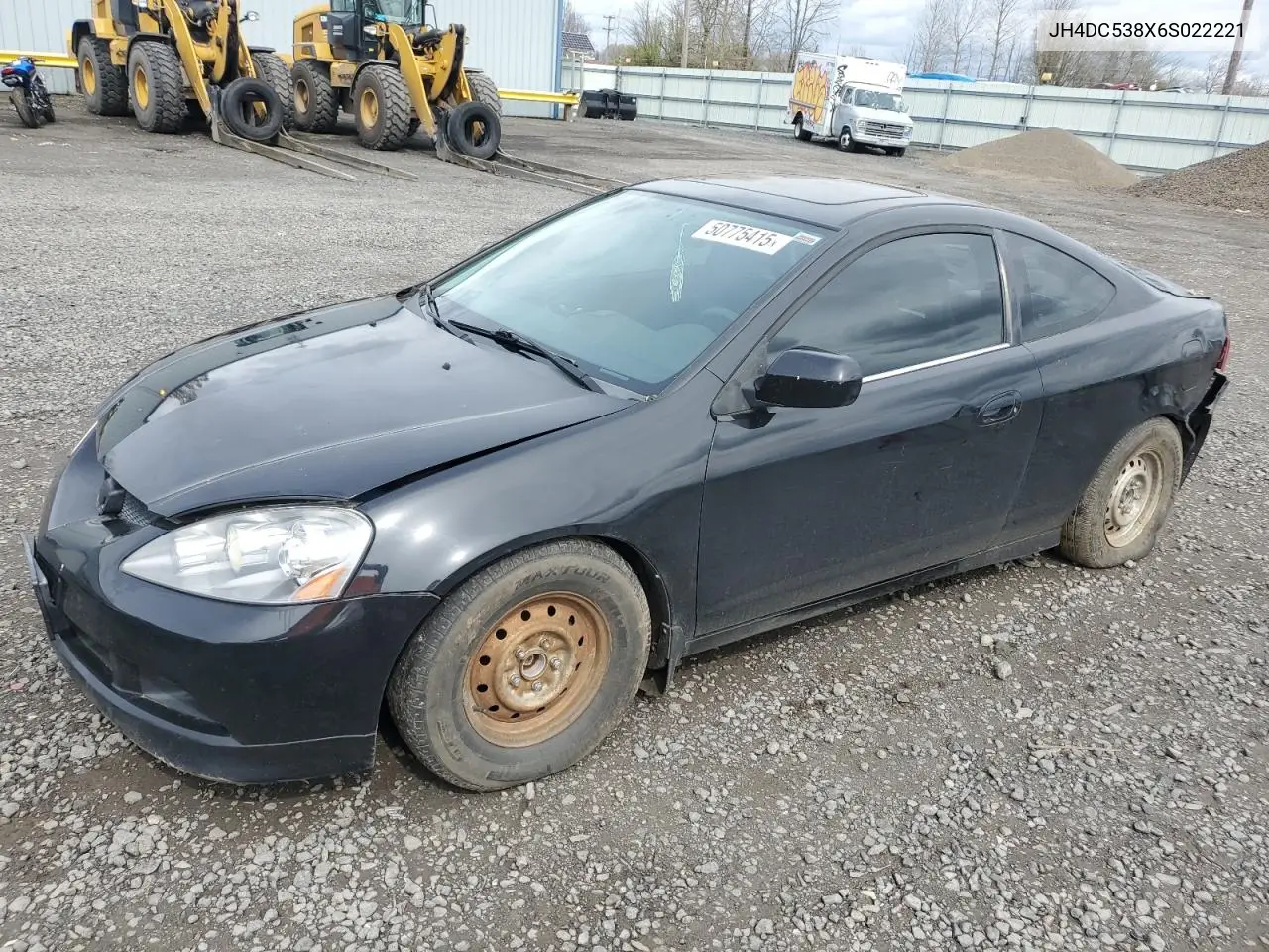 2006 Acura Rsx VIN: JH4DC538X6S022221 Lot: 50775415