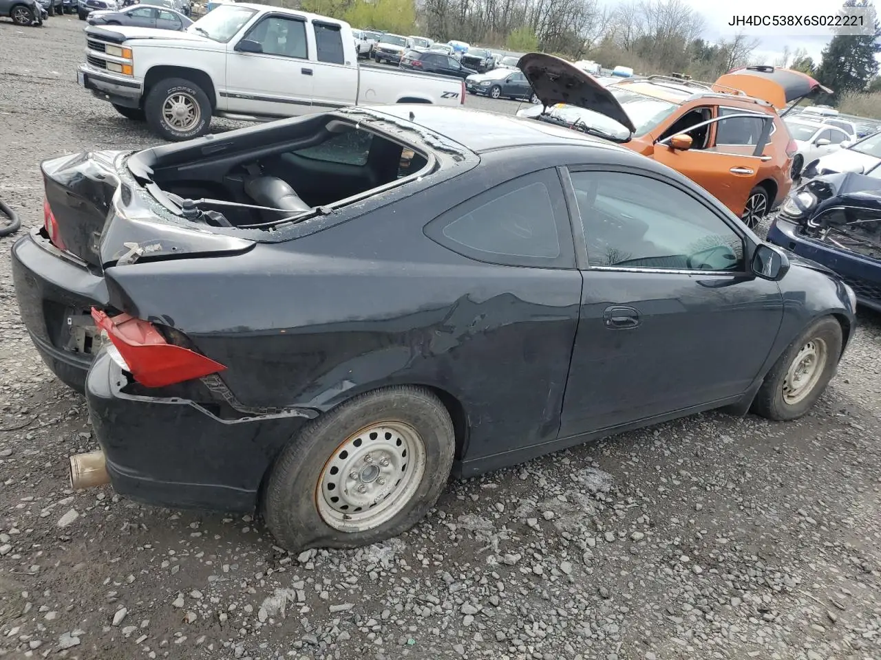 2006 Acura Rsx VIN: JH4DC538X6S022221 Lot: 50775415