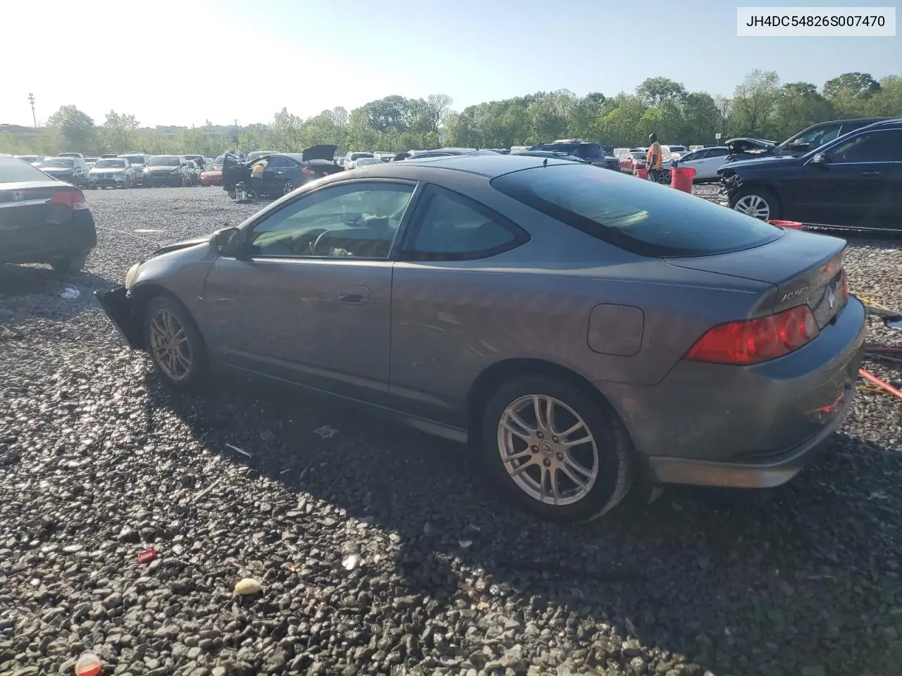 2006 Acura Rsx VIN: JH4DC54826S007470 Lot: 52934855