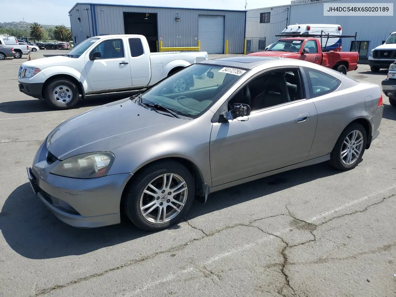2006 Acura Rsx VIN: JH4DC548X6S020189 Lot: 54172755