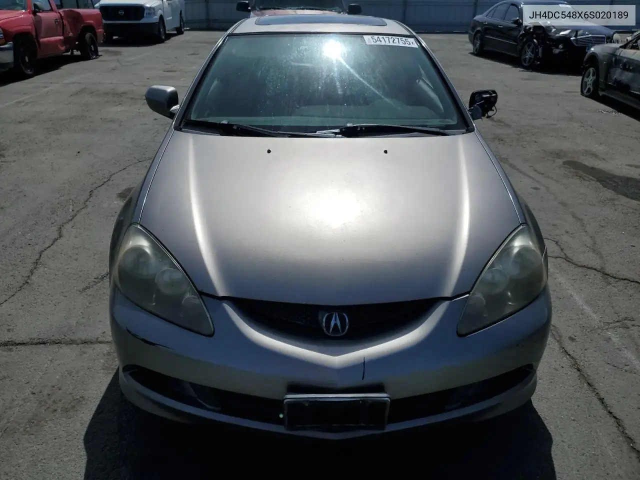 2006 Acura Rsx VIN: JH4DC548X6S020189 Lot: 54172755