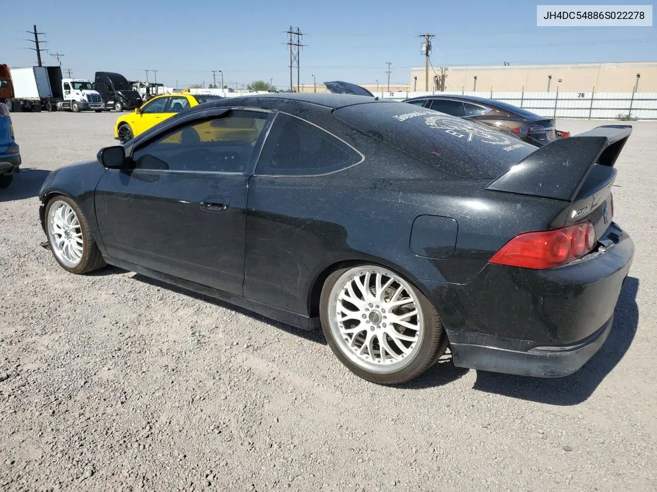 2006 Acura Rsx VIN: JH4DC54886S022278 Lot: 56065495